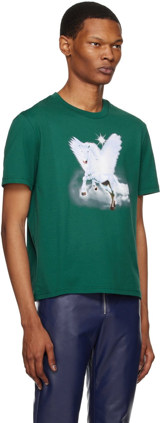 Mowalola Green Unicorn T-Shirt