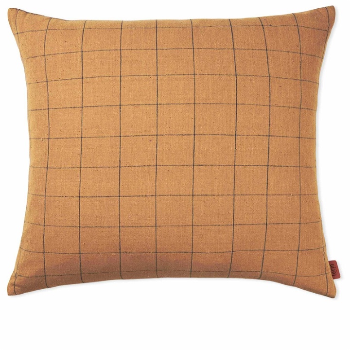 Photo: Ferm Living Grid Cotton Cushion in Brown