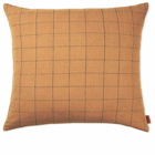 Ferm Living Grid Cotton Cushion in Brown
