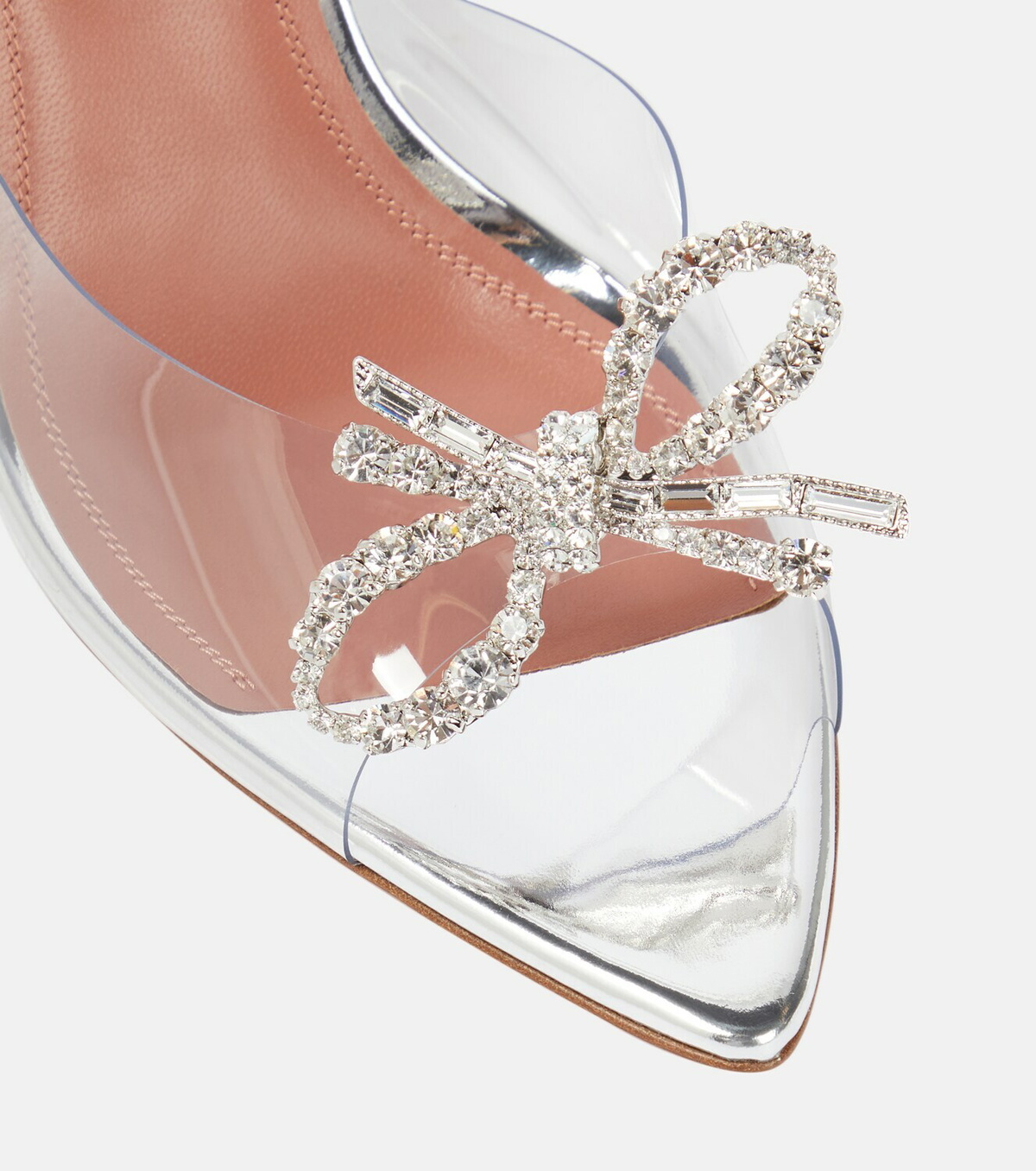 Amina Muaddi Rosie crystal-embellished PVC sandals Amina Muaddi