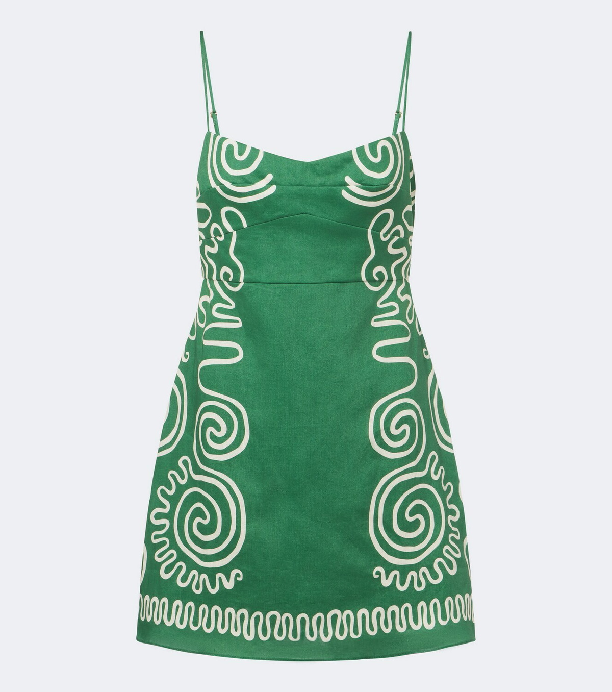 Cala de la Cruz Lucca printed linen minidress