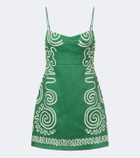 Cala de la Cruz Lucca printed linen minidress
