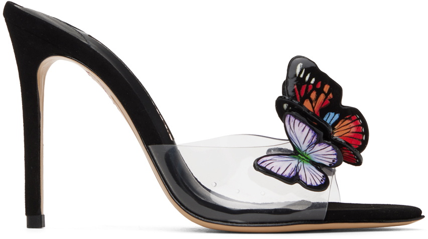Sophia Webster Black Vanessa Mules