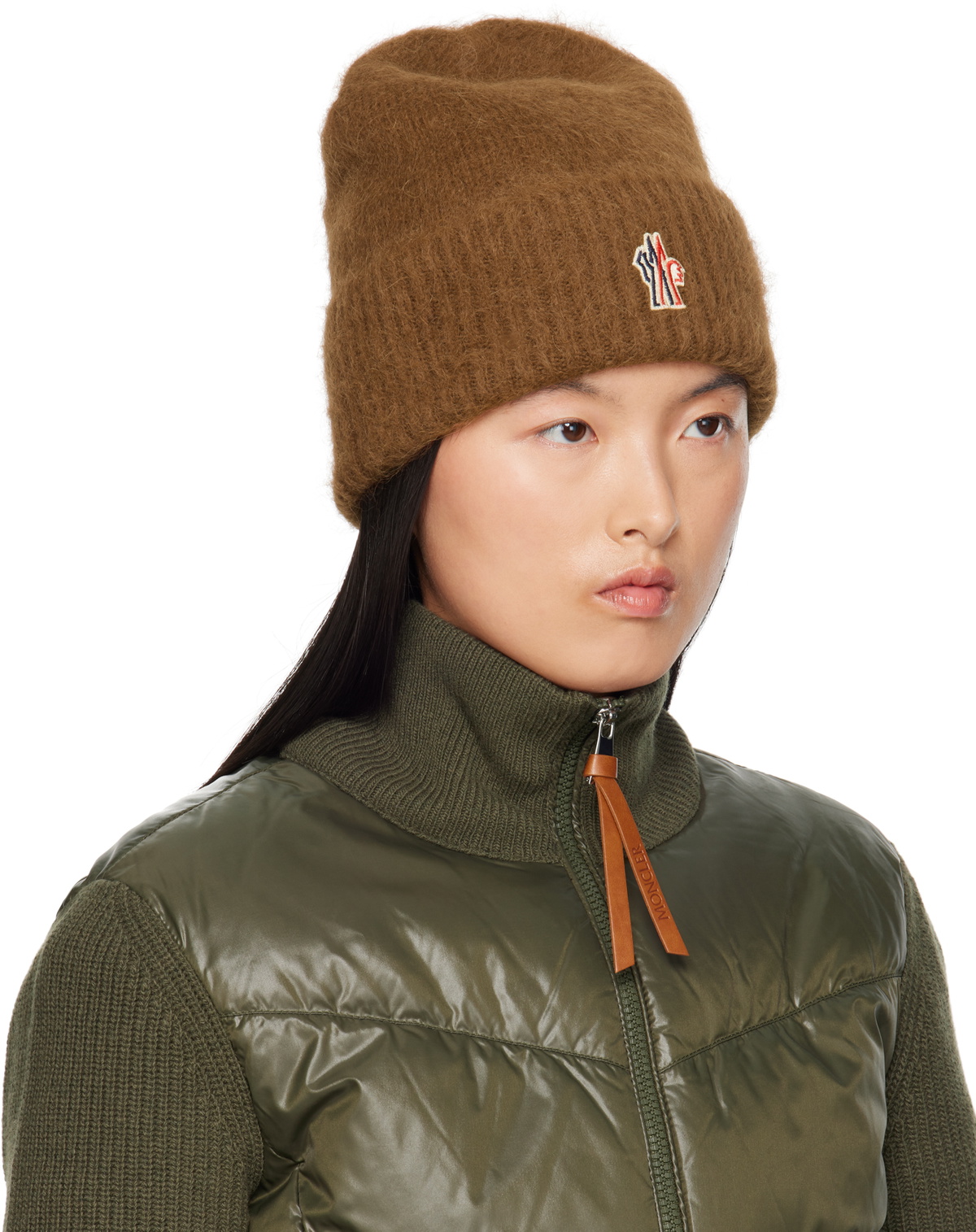 Moncler Grenoble Brown Alpaca & Wool Beanie