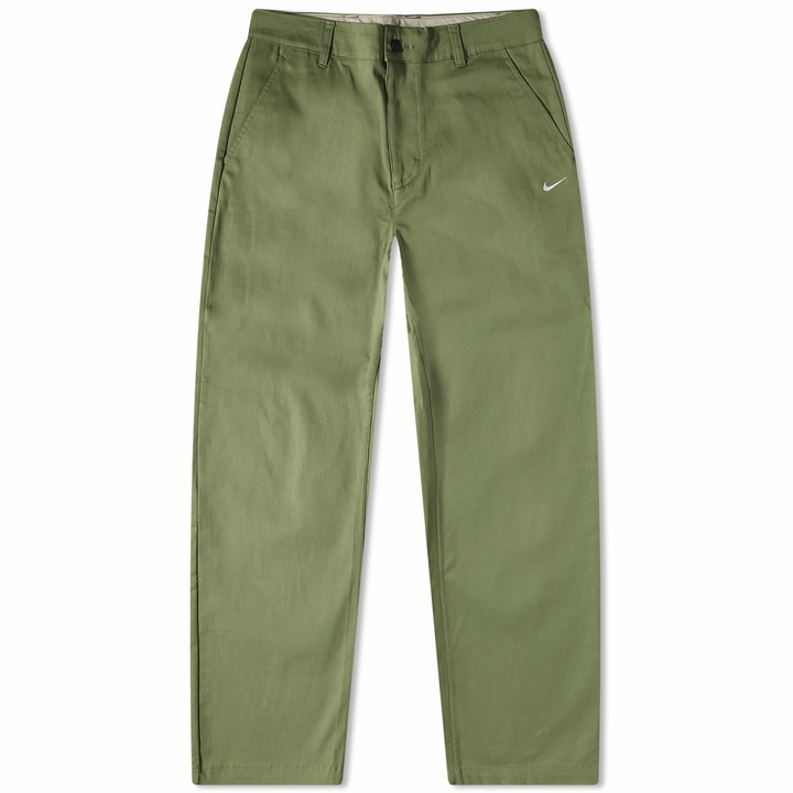 Photo: Nike Men's Life Chino Pant in Oil Green/White