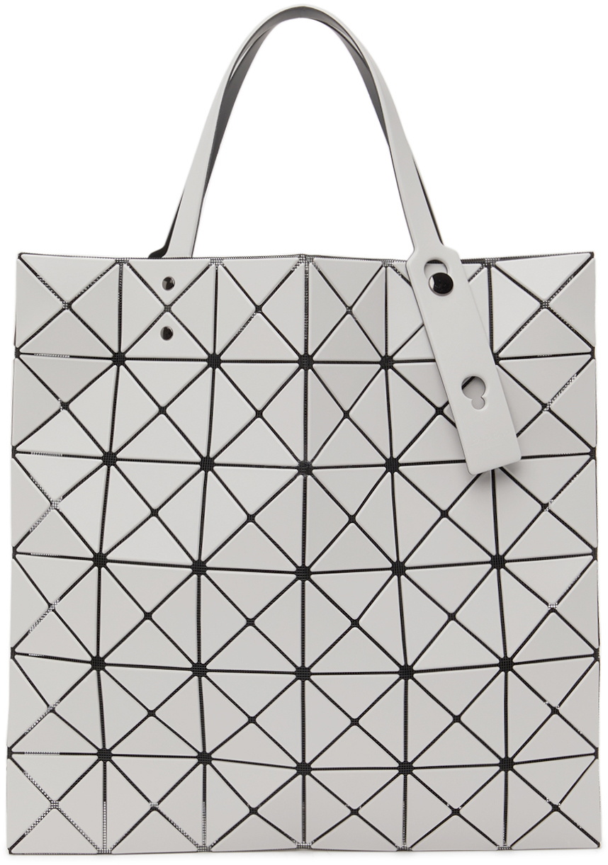 BAO BAO ISSEY MIYAKE Gray Lucent Matte Tote Bao Bao Issey Miyake