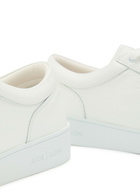 Jude Llow Telier Panelled Grained Leather Sneakers White