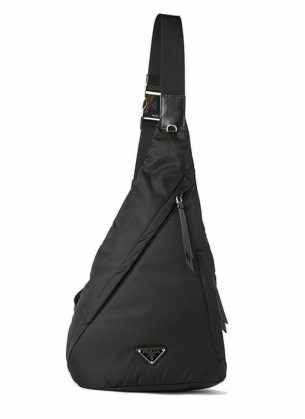 Photo: Recycled-Nylon One Shoulder Backpack in Black