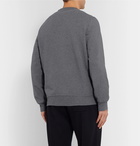 Brunello Cucinelli - Mélange Fleece-Back Stretch-Cotton Jersey Sweatshirt - Dark gray