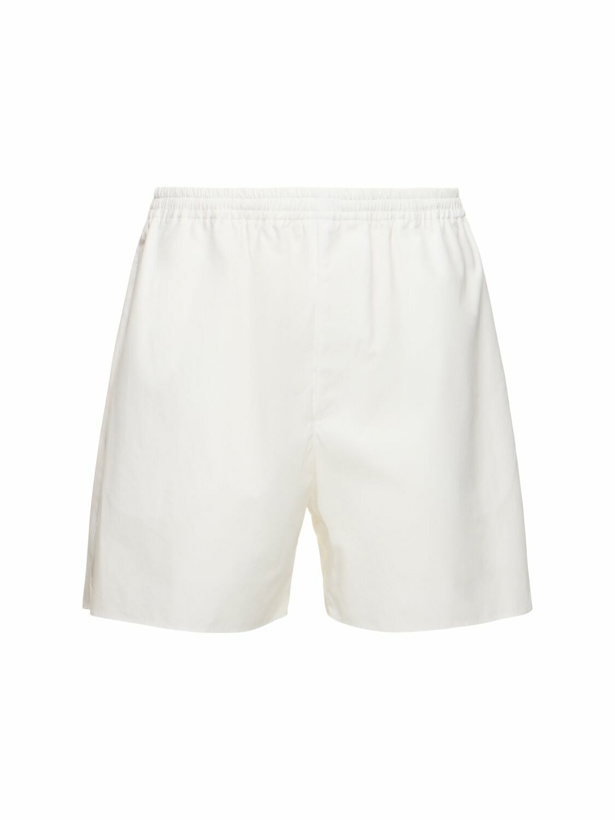 Photo: AURALEE Wide Cotton Oxford Shorts