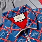 Gucci Belt Print Reflective Track Jacket