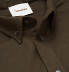 Nanushka - Dome Button-Down Collar Stretch-Cotton Twill Shirt - Brown