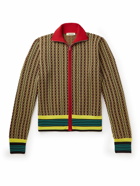 Wales Bonner - Orchestre Slim-Fit Striped Jacquard-Knit Zip-Up Cardigan - Yellow