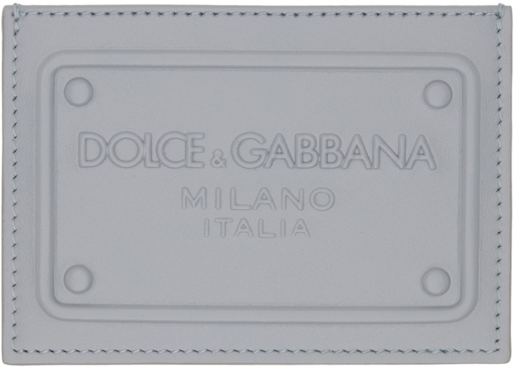Photo: Dolce&Gabbana Gray Calfskin Card Holder
