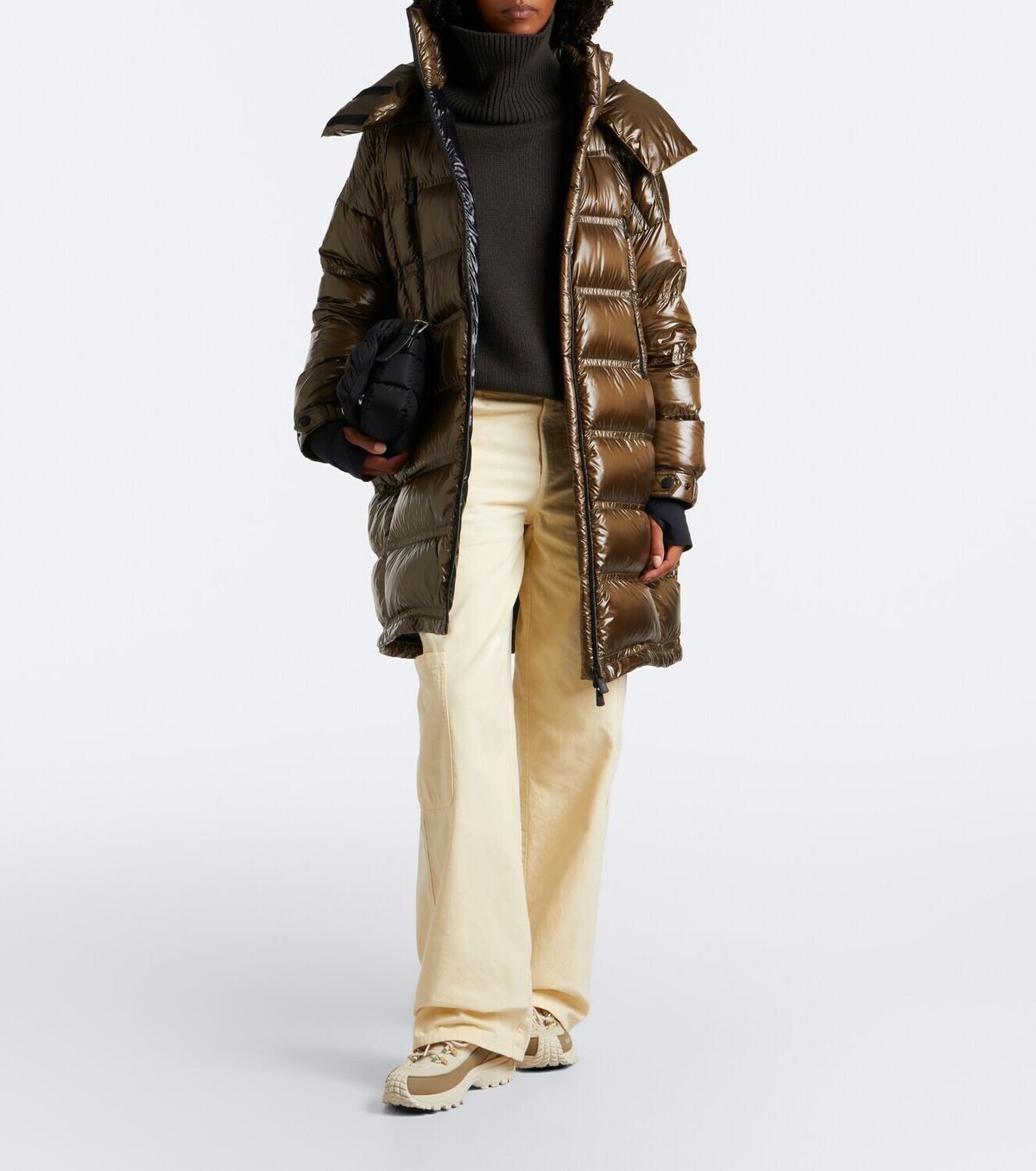 Moncler Grenoble Rochelairs hooded down coat