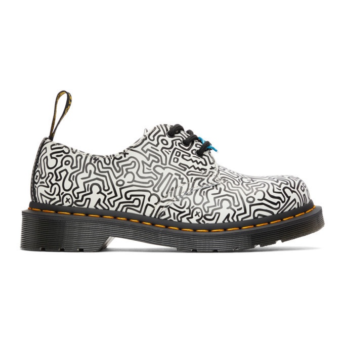Photo: Dr. Martens White Keith Haring Edition 1461 Derbys