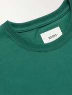 WTAPS - Home Base Logo-Appliquéd Cotton-Blend Jersey T-Shirt - Green