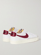 NIKE - Blazer Low '77 Suede-Trimmed Leather Sneakers - White