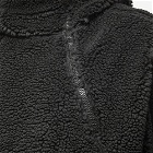 Maharishi Men's Italian Sherpa Fleece Hoody in Black