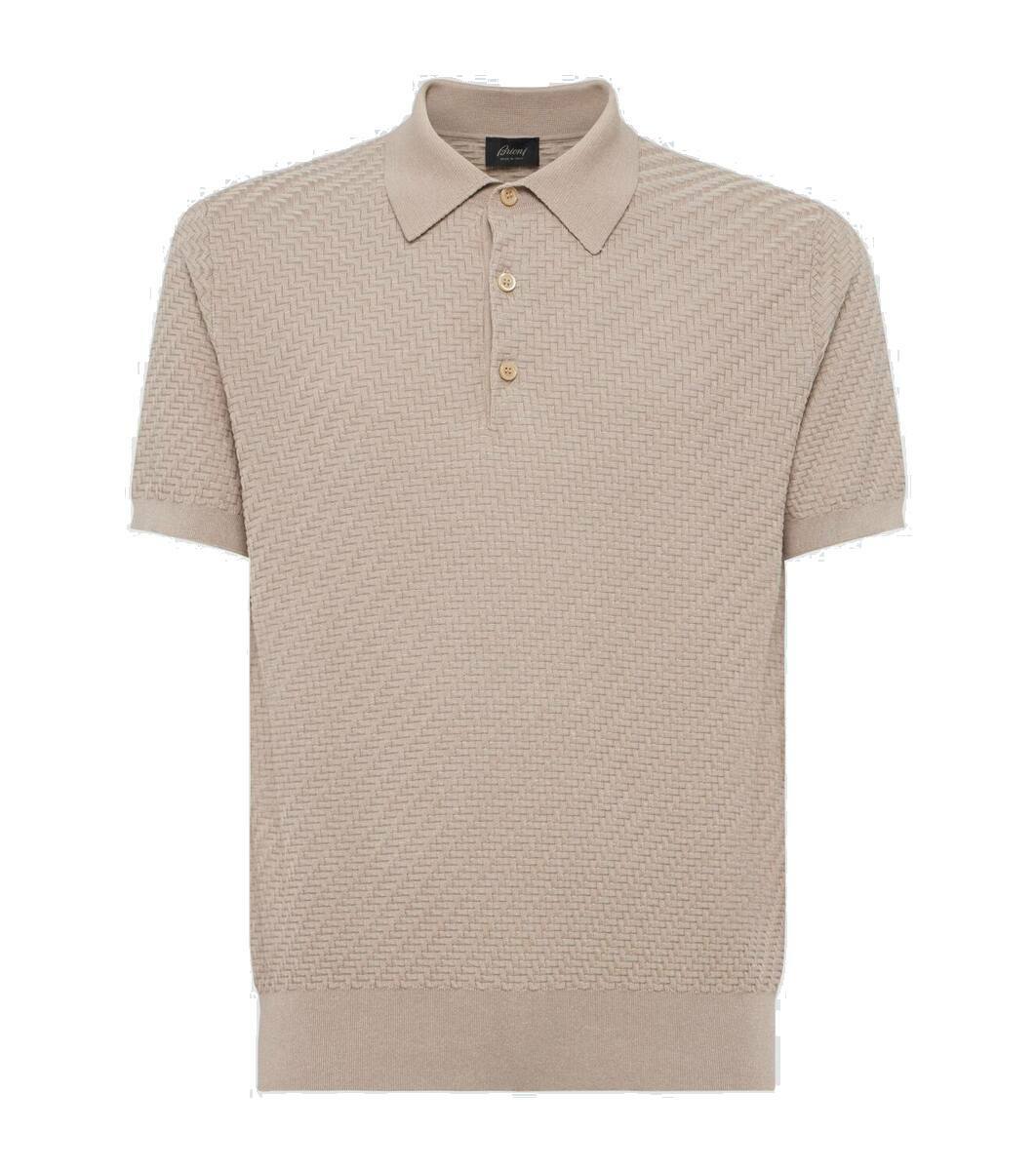 【関税込み】BRIONI KNITTED POLO SHIRT Brioni Knitted Polo Shirt | Brown | FARFETCH GE