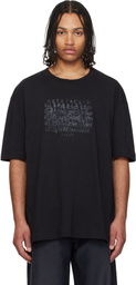 Maison Margiela Black Cotton Numerical T-shirt