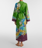 Alémais Nanci printed linen shirt dress