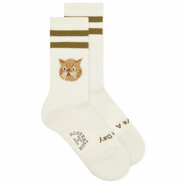Photo: Rostersox Cat Socks - Presented by END. in Olive