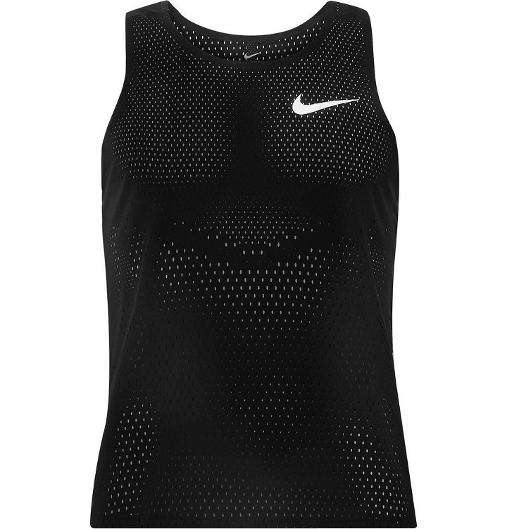 Photo: Nike Running - AeroSwift Mesh Tank Top - Black
