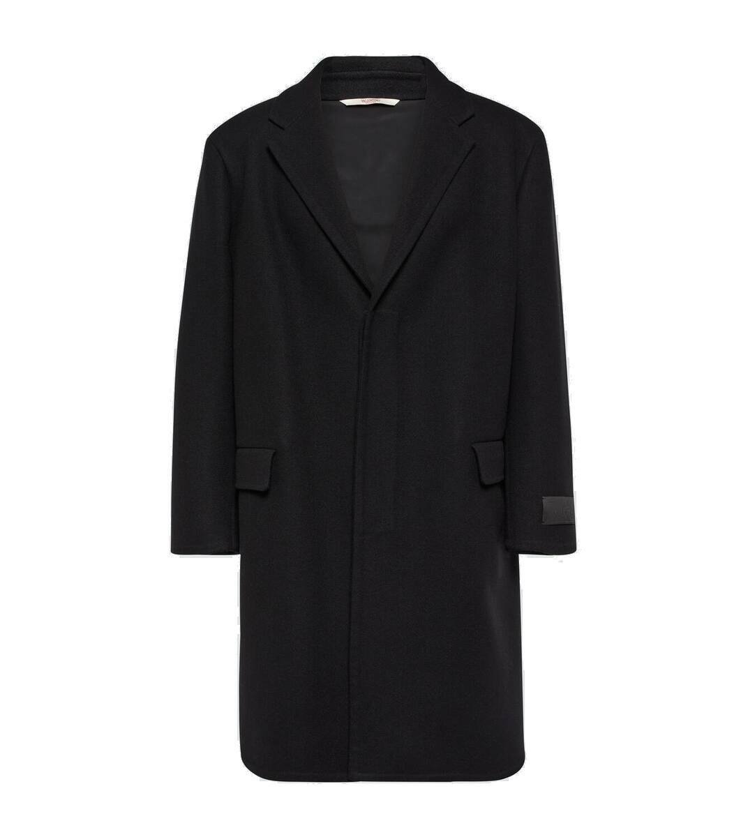 Photo: Valentino Single-breasted wool-blend coat