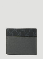Gucci - Logo Cut Out Bifold Wallet in Dark Grey