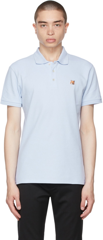 Photo: Maison Kitsuné Blue Fox Head Patch Polo