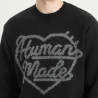 Human Made Men's Heart Knit Sweater in Black
