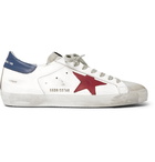 Golden Goose Deluxe Brand - Superstar Distressed Leather and Suede Sneakers - Men - White