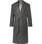 Camoshita - Vitale Barberis Canonico Belted Puppytooth Wool Coat - Gray