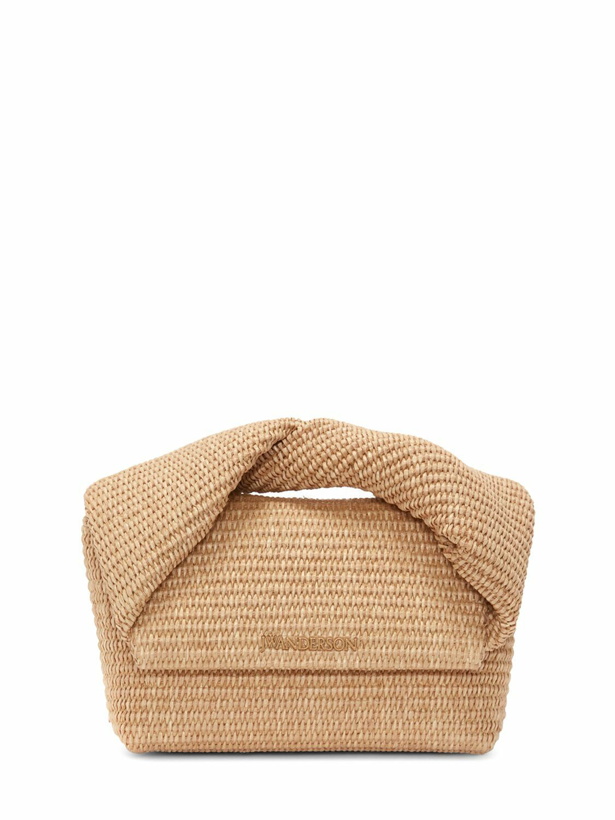 Photo: JW ANDERSON - Midi Twister Raffia Effect Bag