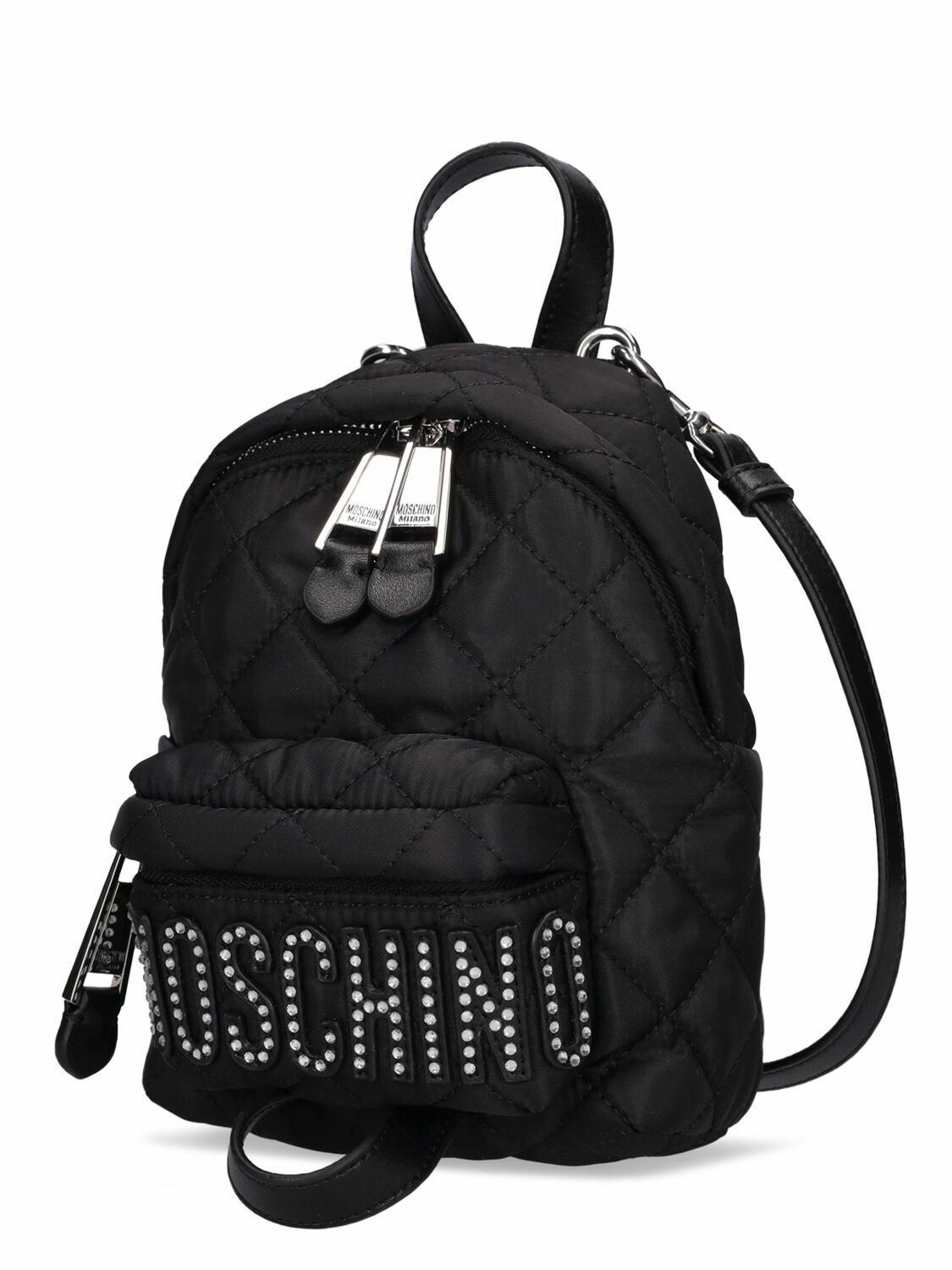 MOSCHINO - Crystal Logo Mini Backpack
