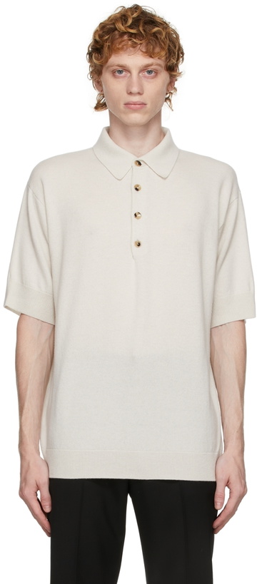 Photo: Agnona Off-White Cashmere Polo