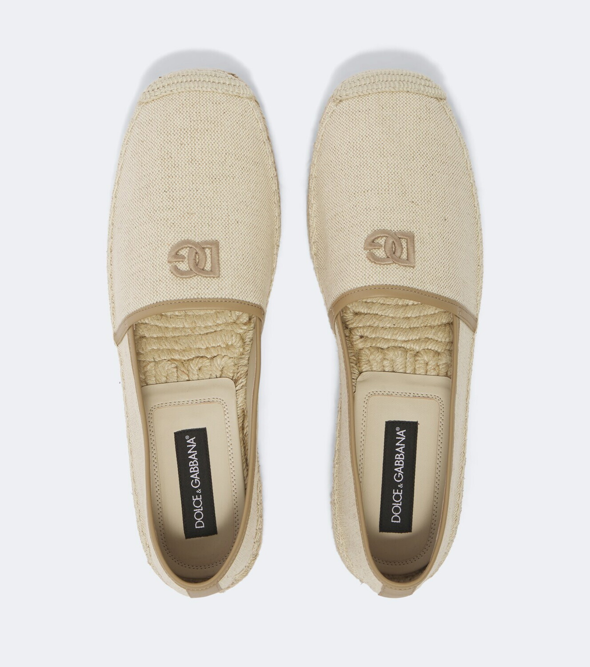 Dolce&Gabbana Emboroidered canvas espadrilles