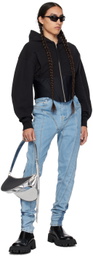 Mugler Black Zip Hoodie