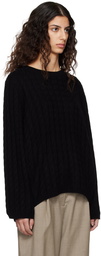 TOTEME Black Crewneck Sweater