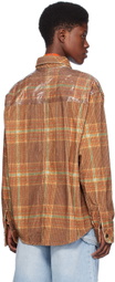 ERL Brown Check Shirt