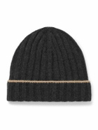 Brunello Cucinelli - Ribbed Cashmere Beanie - Gray