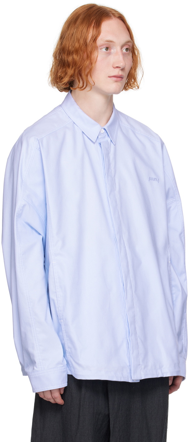 Juun.J Blue Coach Shirt
