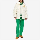 Adidas Women's Adicolor 70s Monogram Puffer Jacket in Cream White