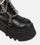 Junya Watanabe Embellished platform leather boots