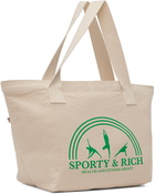 Sporty & Rich Off-White Fitness Group Tote