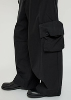 Simone Rocha Drawstring Cargo Trousers Black