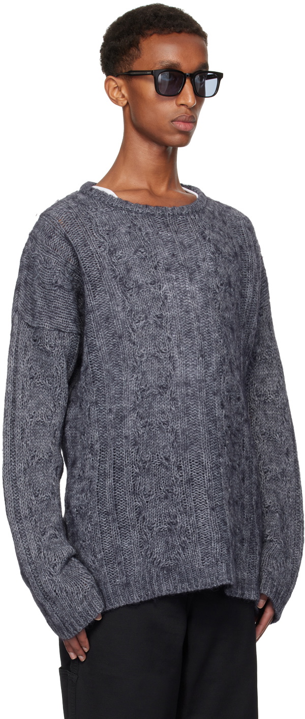 OUR LEGACY Blue Popover Sweater Our Legacy