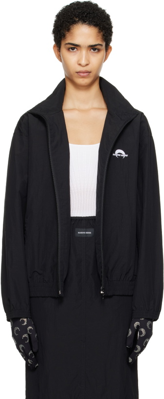 Photo: Marine Serre Black 'MS Sport' Nylon Track Jacket