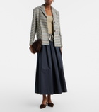 'S Max Mara Pineta pleated cotton midi skirt